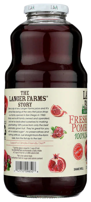 L & A JUICE All Pomegranate 32 OZ