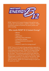 Now B-12 INSTANT ENERGY PACKETS 75/BOX