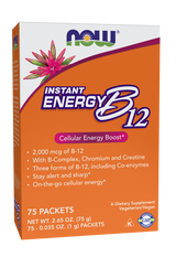 Now B-12 INSTANT ENERGY PACKETS 75/BOX