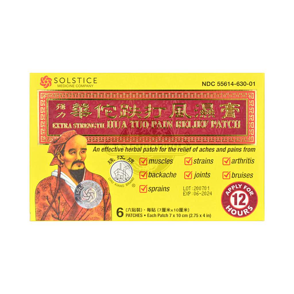 SOLSTICE MEDICINE COMPANY EXTRA STRENGTH HUA TUO PAIN PATCH 6CT