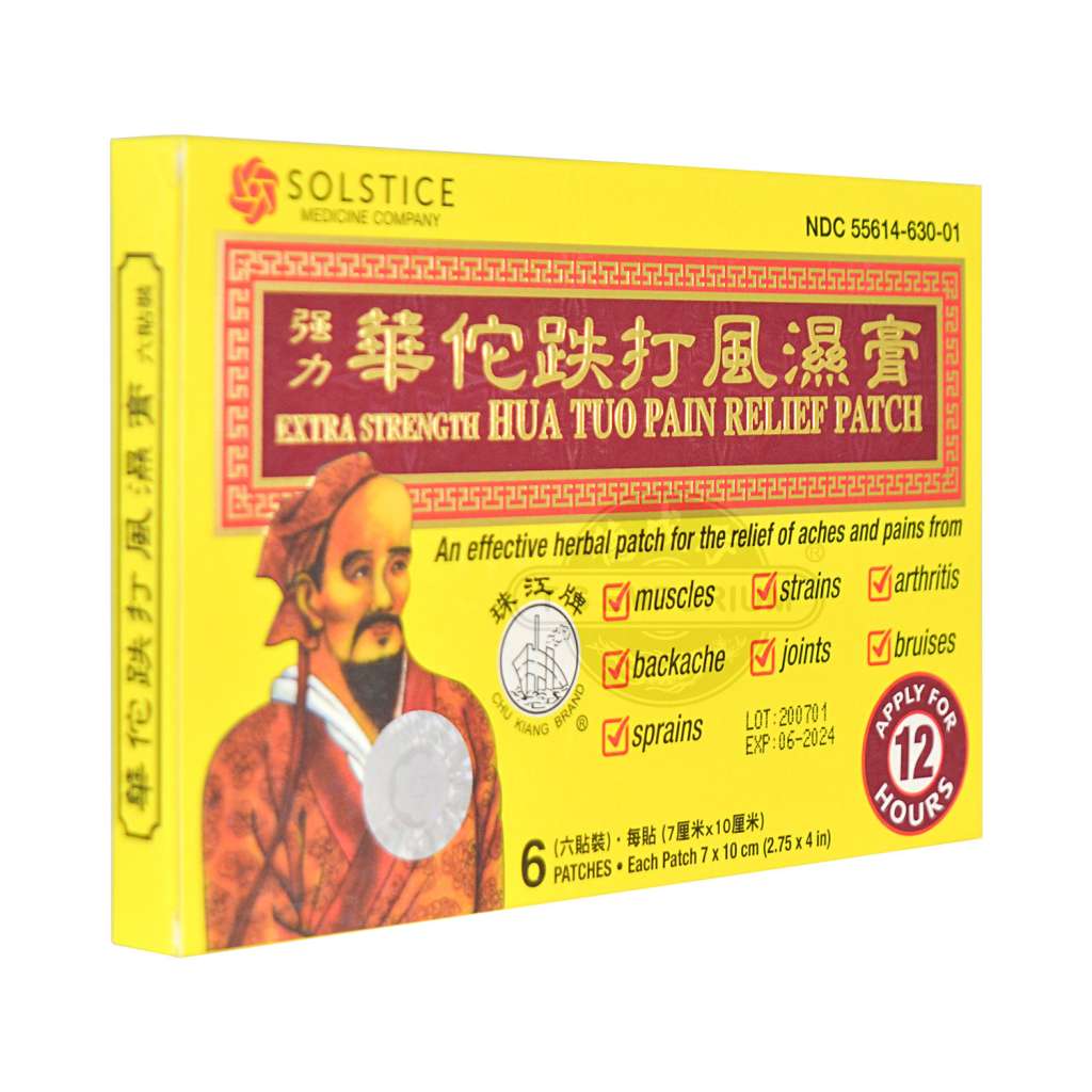 SOLSTICE MEDICINE COMPANY EXTRA STRENGTH HUA TUO PAIN PATCH 6CT