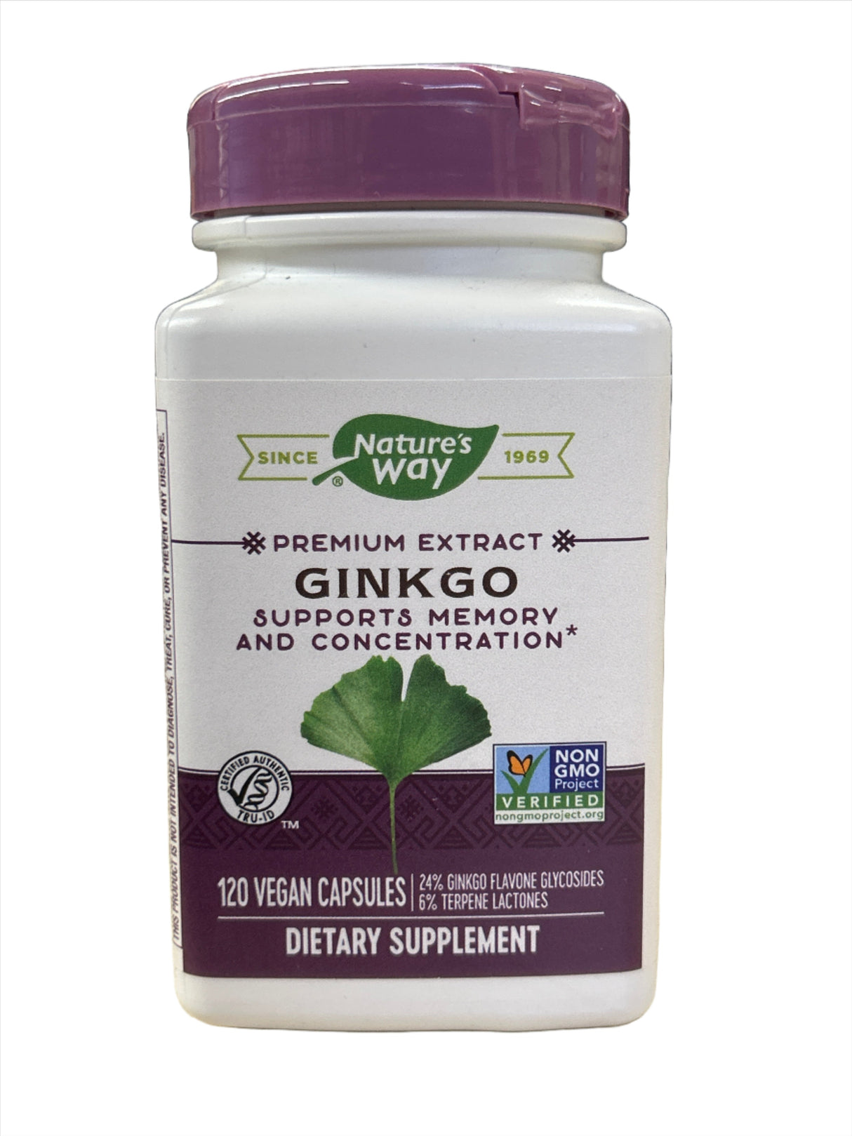 Ginkgo Premium Extract 120 Vegan Capsules