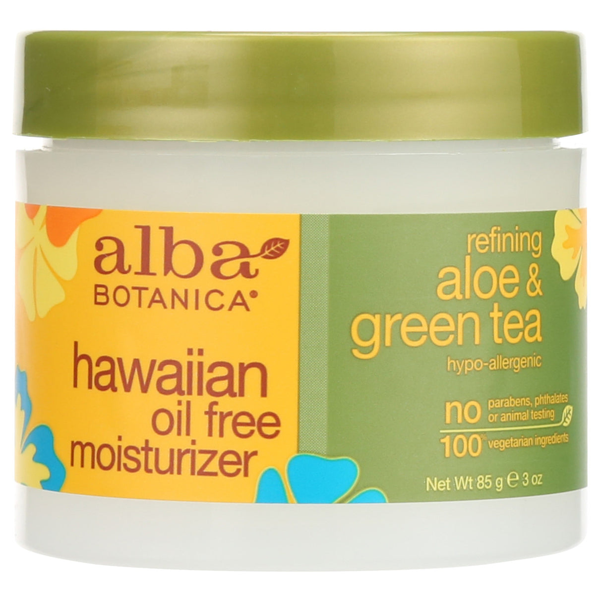 ALBA BOTANICA HAWAIIAN  MOISTURIZER ALOE GREEN TEA 3OZ