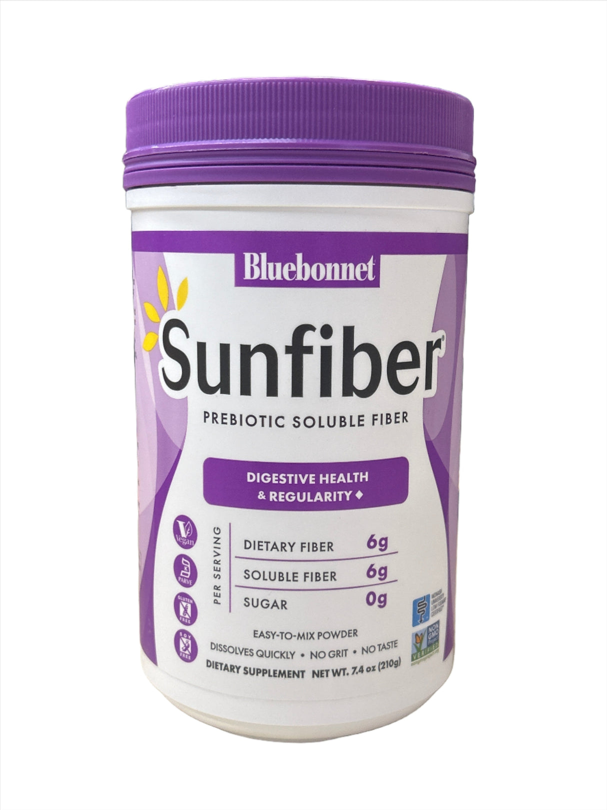 Bluebonnet Sunfiber Prebiotic Soluble Fiber 7.4 oz