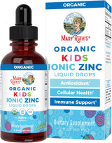 MaryRuth Organics Zinc Supplements for Immune Support, Liquid Zinc Supplement, Immune Support Supplement for Kids, Ages 4-13, Zinc Sulfate, Vegan, USDA Organic, Glycerin Based, 2 Fl Oz