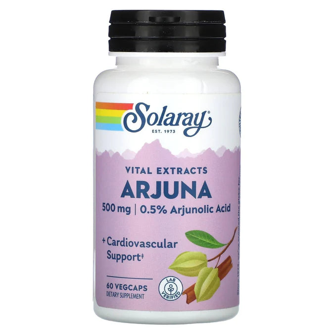 Solaray Vital Extracts Arjuna 500 mg / 0.5% Arjunolic Acid