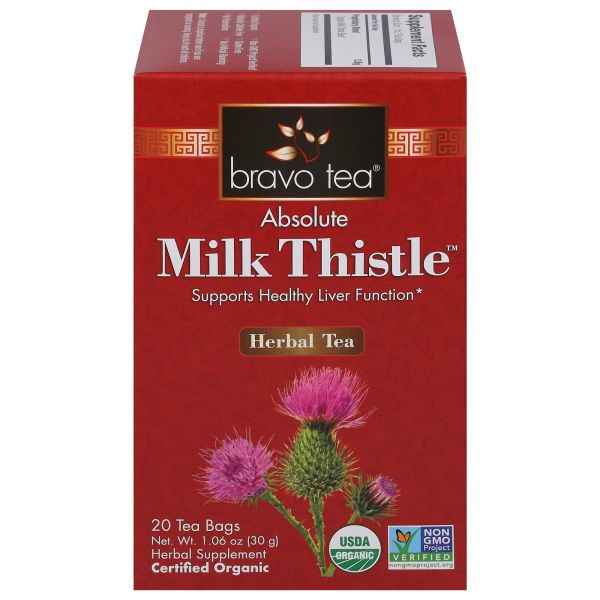 BRAVO TEA Organic Milk Thistle Tea 20 BAG