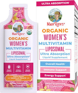 MaryRuth Organics USDA Organic Multivitamin for Women, Sugar Free Womens Multivitamin, Liquid Vitamins for Women, Immune Support Supplement, Ashwagandha, Methylfolate, Vegan, Non-GMO, 14 Servings