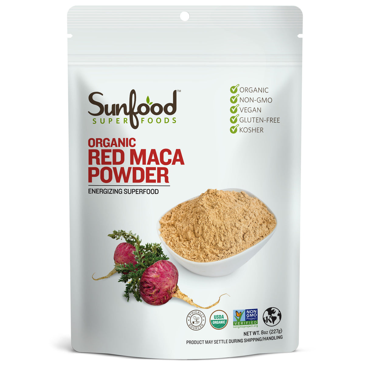 Sunfood Maca Powder, Red 8oz