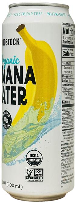 WOODSTOCK Banana Water, Still 16.9 OZ