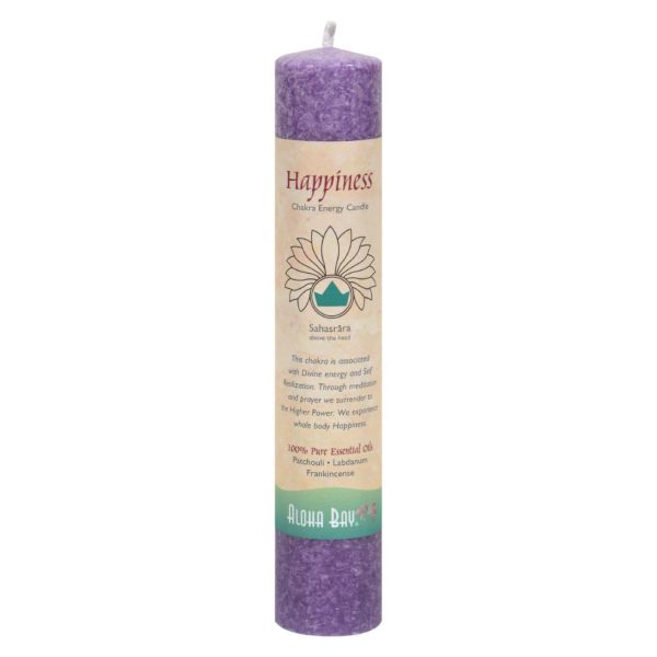 ALOHA BAY CHAKRA PILLAR HAPPINESS VIOLET 1CT