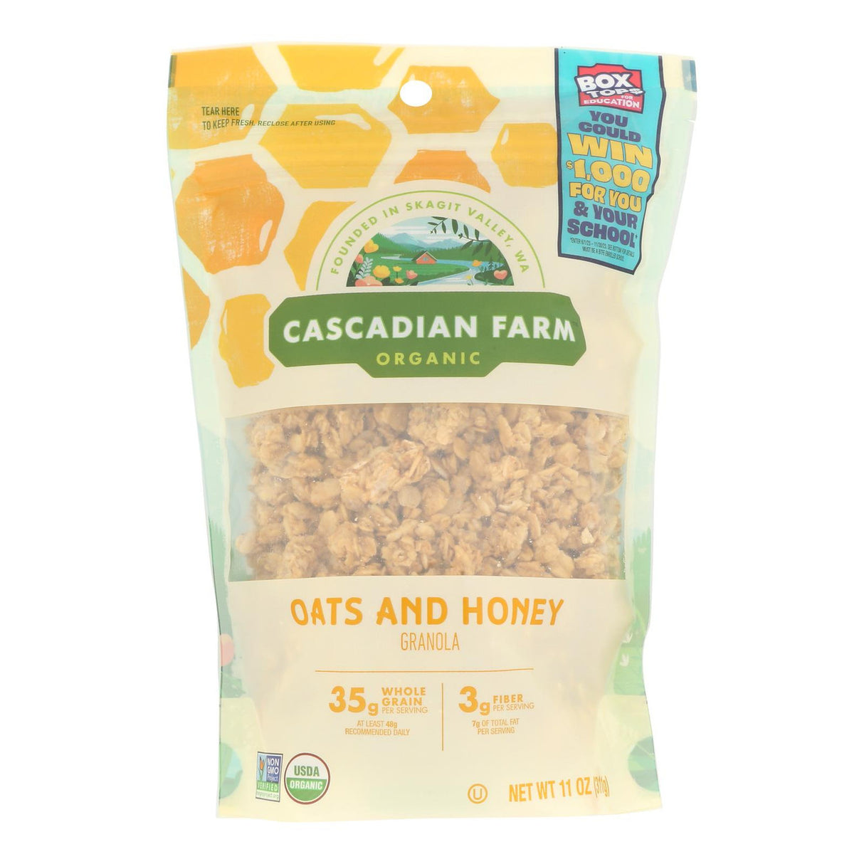 CASCADIAN FARM Oats and Honey Granola 11 OZ