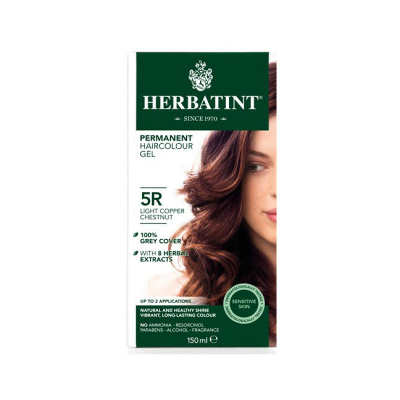 HERBATINT NATURAL HAIR COLOR 5R PERM HAIR COLOR LIGHT COPPER CHESTNUT 4OZ