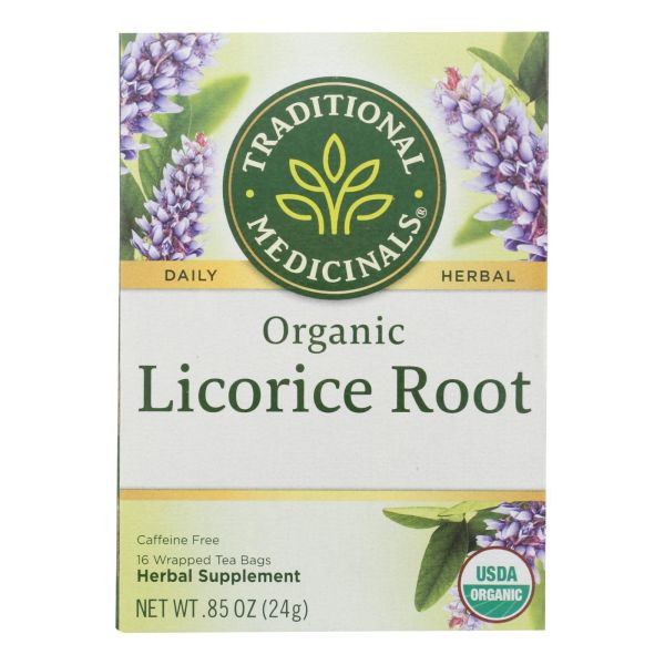 TRADITIONAL MEDICINALS TEAS Organic Licorice Root Tea 16 BAG