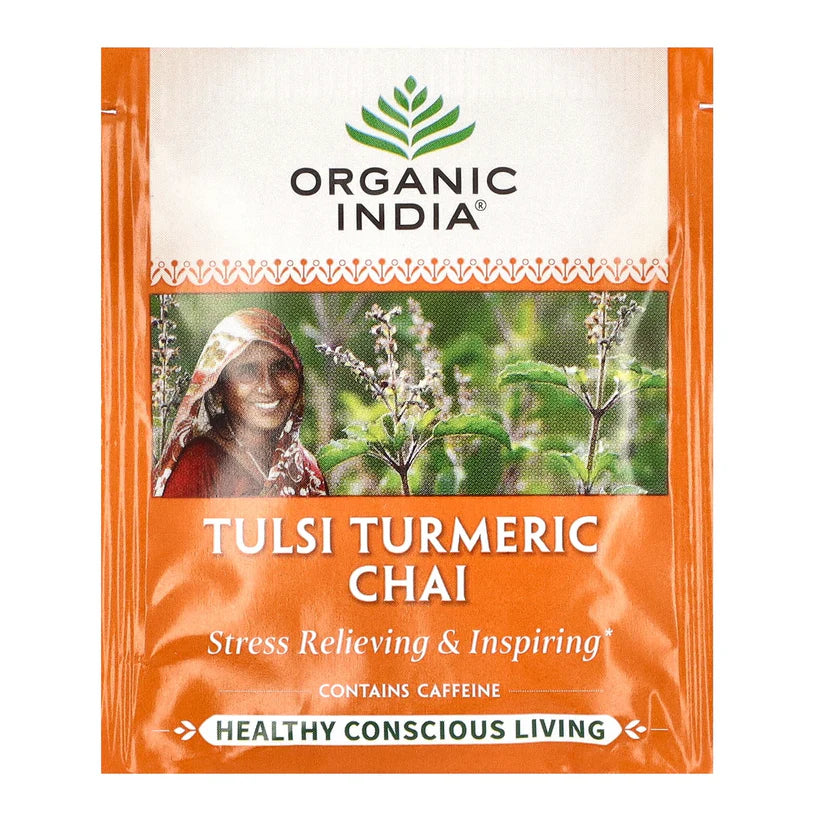 ORGANIC INDIA Tulsi Turmeric Chai 18 BAG