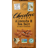 CHOCOLOVE Dark Choc w/Almonds & Sea Salt 3.2 OZ