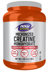 Now CREATINE MICRONIZED  1 KG (2.2 LBS)