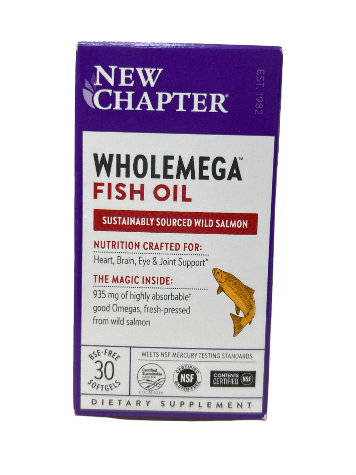 New Chapter Wholemega Fish Oil 30Soft Gels