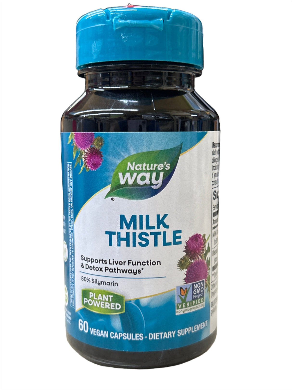 Milk Thistle 80% Silymarin 60 Vegan Capsules