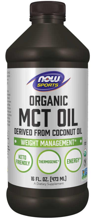 Now ORGANIC MCT OIL PURE 16 FL OZ