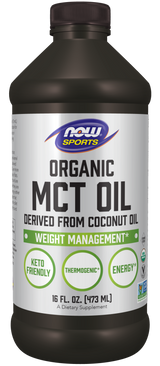 Now ORGANIC MCT OIL PURE 16 FL OZ