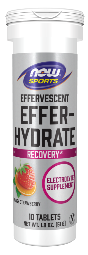 Now EFFER-HYDRATE ORANGE STRAWBERRY 10 TABS/TUBE