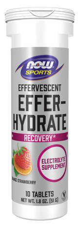 Now EFFER-HYDRATE ORANGE STRAWBERRY 10 TABS/TUBE