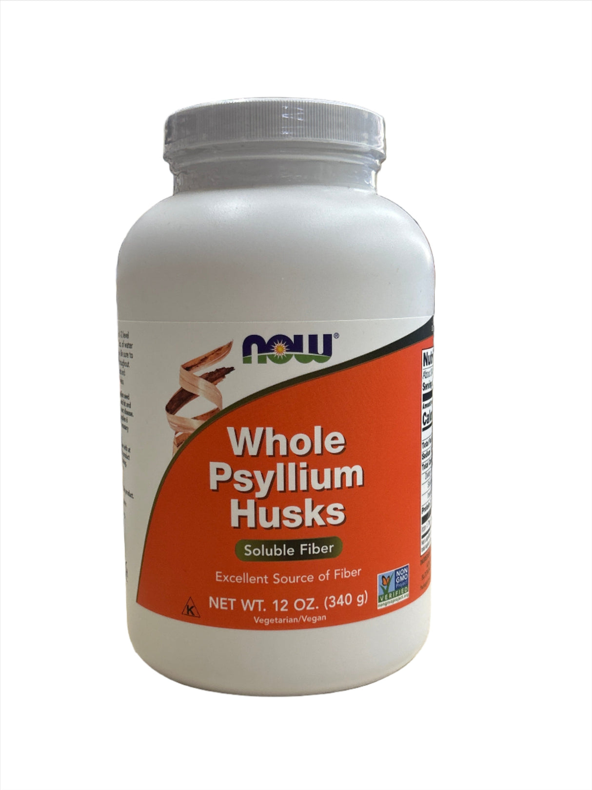 Whole Psyllium Husks Soluble Fiber 12 oz