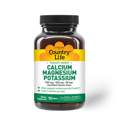 Country Life CALCIUM/MAGNESIUM/POTASSIUM 90 Tablet