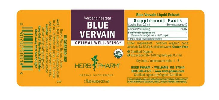 Herb Pharm BLUE VERVAIN EXTRACT 1 oz