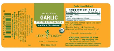 Herb Pharm GARLIC EXTRACT 1 oz