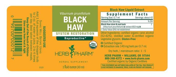 Herb Pharm BLACK HAW EXTRACT 1 oz