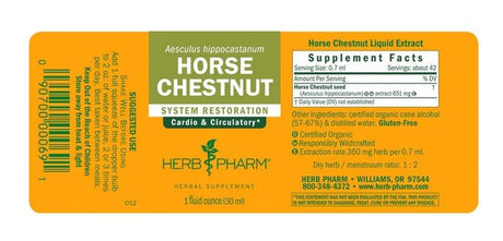 Herb Pharm HORSE CHESTNUT EXTRACT 1 oz