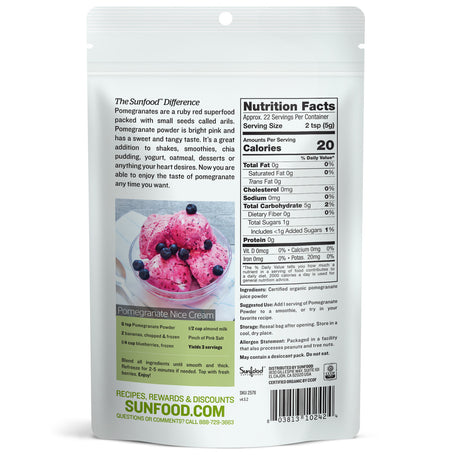 Sunfood Pomegranate Powder 4oz