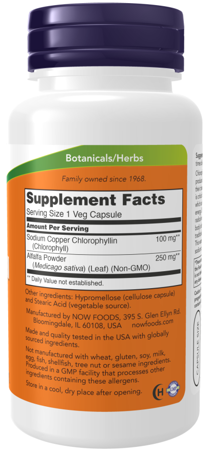 Now CHLOROPHYLL 100mg  90 VCAPS