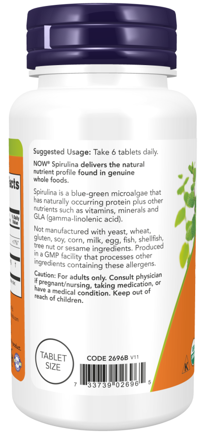 ORG SPIRULINA 500mg