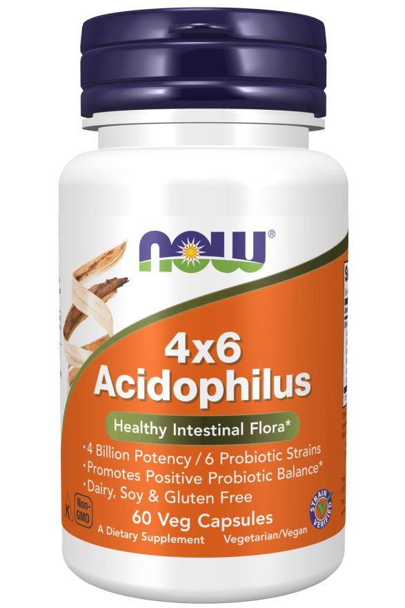 Now 4X6 ACIDOPHILUS 60 VCAPS