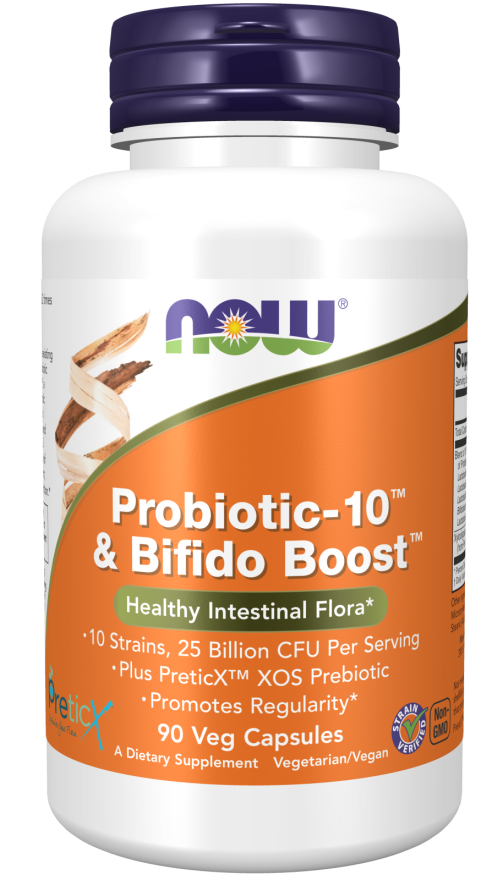 Now PROBIOTIC-10 + BIFIDO BOOST  90 VCAPS