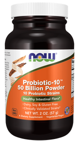 Now PROBIOTIC-10 50 BILLION POWDER  2 OZ