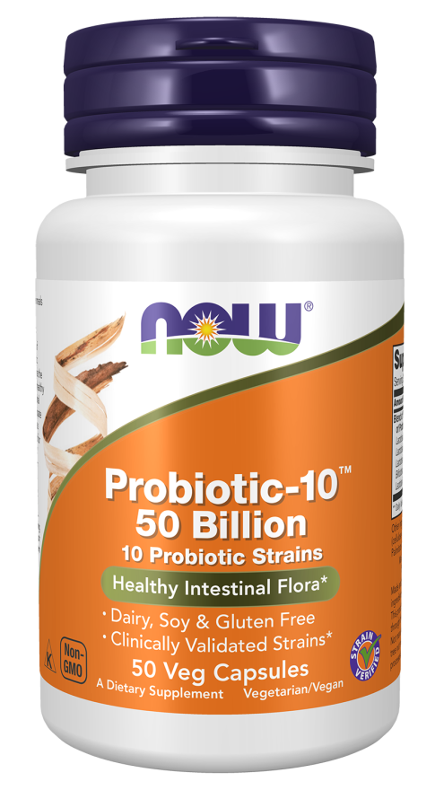 Now PROBIOTIC-10 50 BILLION  50 VCAPS