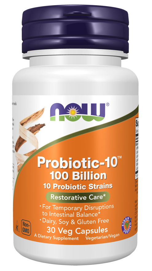 Now PROBIOTIC-10 100 BILLION 30 VCAPS