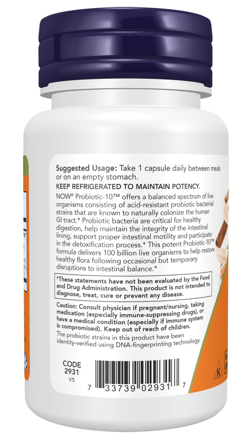 Now PROBIOTIC-10 100 BILLION 30 VCAPS