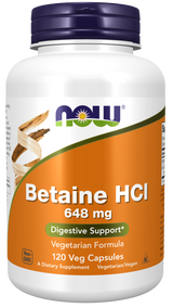 Now BETAINE HCL  120 VCAPS