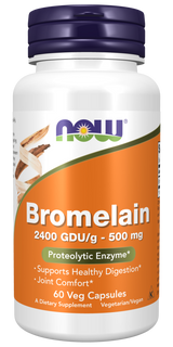 Now BROMELAIN 500MG/2400GDU 60 VCAPS