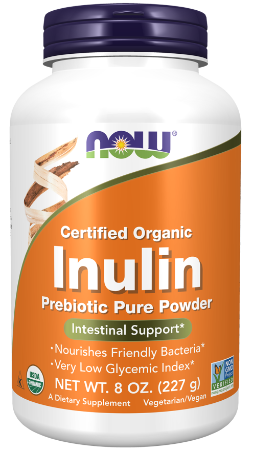 Now ORG INULIN POWDER  8 OZ