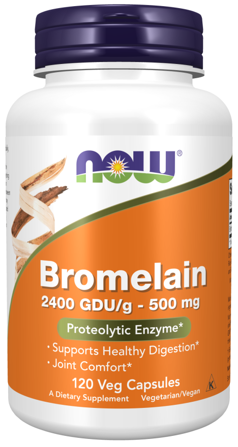 Now BROMELAIN 500MG/2400GDU 120 VCAPS