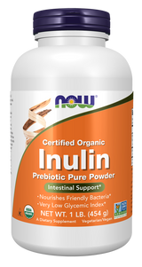 Now ORG INULIN POWDER  1 LB