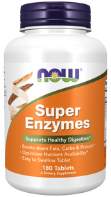 Now SUPER ENZYMES  180 TABS