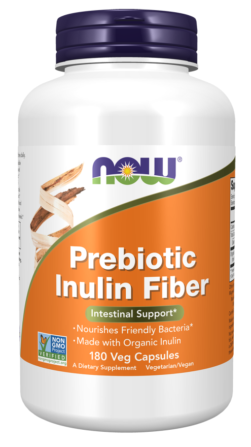 Now PREBIOTIC INULIN FIBER  180 VCAPS