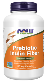 Now PREBIOTIC INULIN FIBER  180 VCAPS